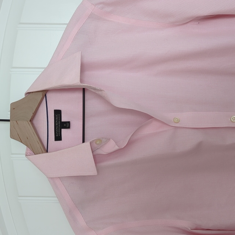 Banana Republic Pink Slim Fit Dress Shirt | M
